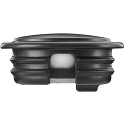 Final Sale, Recessed Infinex End Cap, Set of 2 Open, Black