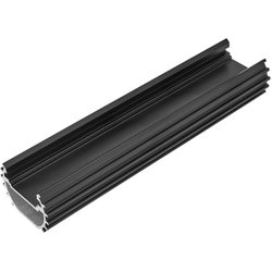 Tresco 72 Inch Length Round Infinex Extrusion Channel, Black
