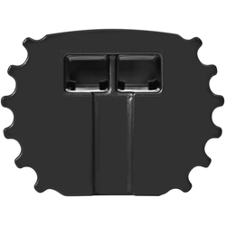 Final Sale, Tresco End Cap Set for Round Infinex Extrusion including 2 Open and 1 Closed End Covers, Black