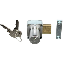 7/8 Inch Length 5 Pin Master Keyed Door Lock, Keyed Alike #0001, Dull Chrome