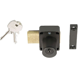 7/8 Inch Length 5 Pin Master Keyed Cabinet Door Lock, Keyed Alike #0001, Black