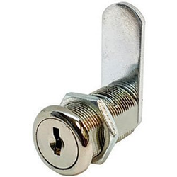 1-3/16 Inch Length Disc Tumbler Cam Lock For 7/8 Inch Material, Keyed Alike #C390A, Nickel