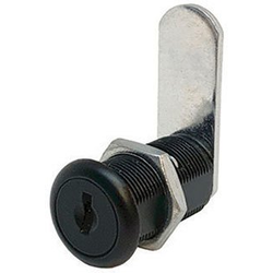 1-3/16 Inch Length Disc Tumbler Cam Lock For 7/8 Inch Material, Keyed Alike #C390A, Black