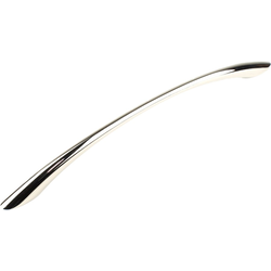 Metro 8-13/16 Inch Center to Center Polished Nickel Cabinet Pull