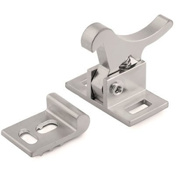Solid Brass Elbow Catch, Satin Chrome