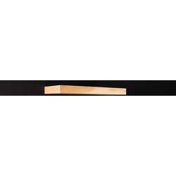Floating Wood Shelf with Concealed Wall Mount Bracket, 24 Inch Width x, 10 Inch Depth x 2-1/2 Inch Height, Hickory