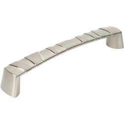 Mackinac 6-5/16 Inch Center to Center Satin Nickel Cabinet Pull