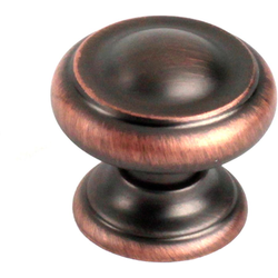 Bocci 1-3/8 Inch Diameter Antique Bronze Copper Cabinet Knob
