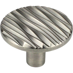 Dolce 1-3/4 Inch Diameter Antique Pewter Cabinet Knob