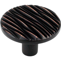 Dolce 1-3/4 Inch Diameter Antique Bronze Copper Cabinet Knob