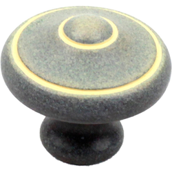 Country 1-3/16 Inch Diameter Blonde Antique Cabinet Knob