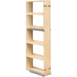 Cascade Series Soft Close Pantry Cabinet Organizer with 3 Adjustable Shelves, Minimum Cabinet Opening: 9 Inch Width x 21-3/4 Inch Depth x 59-1/4 Inch Height, Baltic Birch