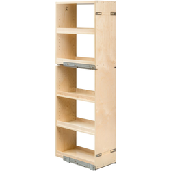 Cascade Series Soft Close Pantry Cabinet Organizer with 3 Adjustable Shelves, Minimum Cabinet Opening: 12 Inch Width x 21-3/4 Inch Depth x 59-1/4 Inch Height, Baltic Birch