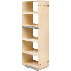 Cascade Series Soft Close Pantry Cabinet Organizer with 3 Adjustable Shelves, Minimum Cabinet Opening: 15 Inch Width x 21-3/4 Inch Depth x 59-1/4 Inch Height, Baltic Birch