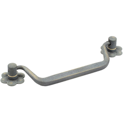 Country 5-1/16 Inch Center to Center Blonde Antique Cabinet Bail Pull