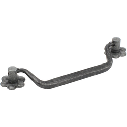 Country 5-1/16 Inch Center to Center Vibra Pewter Cabinet Bail Pull