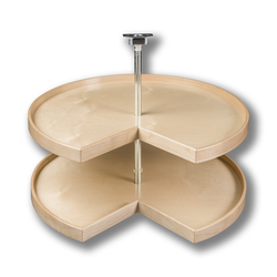 23% OFF Ovation Series 2 Shelf Pie Cut Lazy Susan with Spin Thru Hardware, 32 Inch Diameter, Prefinished Maple and Birch