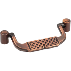 20% OFF Highlander 3 Inch Center to Center Weathered Copper Cabinet Bail Pull