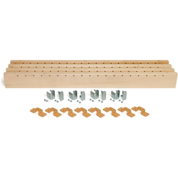  X-Series Adjustable Roll-Out Spacer and Pilaster/Bracket Set for Two Drawers with Mounting Hardware, 27-11/16 Inch Length x 2-1/2 Inch Width, Slides and Drawers Not Included, Clear Coat Baltic Birch