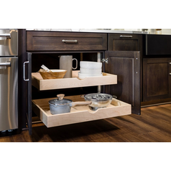  X-Series Pullout Spacer/Pilaster and Hardware Bulk Pack for 10 Roll-Outs, 2-1/2 Inch Width x 20-7/8 Inch Length, Drawers and Slides Sold Separately, Clear Coat Baltic Birch