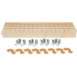  X-Series Pullout Spacer/Pilaster and Hardware Bulk Pack for 10 Roll-Outs, 2-1/2 Inch Width x 20-7/8 Inch Length, Drawers and Slides Sold Separately, Clear Coat Maple 
