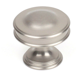 Belvedere 1-3/8 Inch Diameter Matte Satin Nickel Cabinet Knob