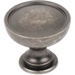 Caledonia 1-3/8 Inch Diameter Regent Silver Cabinet Knob