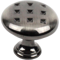 Majestic 1-3/16 Inch Diameter Brushed Black Nickel Cabinet Knob