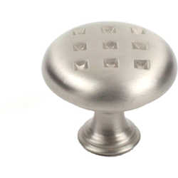 Majestic 1-3/16 Inch Diameter Dull Satin Nickel Cabinet Knob