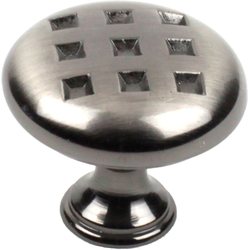Majestic 1-3/8 Inch Diameter Brushed Black Nickel Cabinet Knob