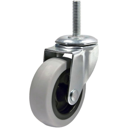 20% OFF 2-15/16 Inch Diameter Swivel Rubber Caster without Brake, 4 Pack, Grey