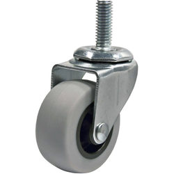 20% OFF 1-31/32 Inch Diameter Swivel Rubber Caster without Brake, 4 Pack, Grey