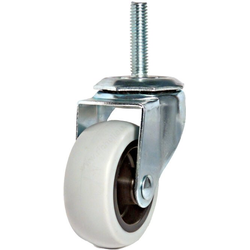 20% OFF 2-1/2 Inch Diameter Swivel Rubber Caster without Brake, 4 Pack, Grey