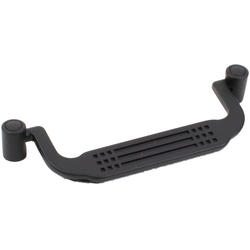 Majestic 3-3/4 Inch Center to Center Matte Black Cabinet Bail Pull