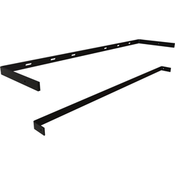Low Profile Floating Shelf Bracket, 31-3/4 Inch Width x 8 Inch Depth, Black
