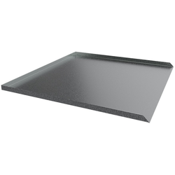 28 Inch Length x 30 Inch Width Refrigerator Leak Pan, Galvanized Steel