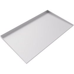 56 Inch Length x 32 Inch Width Double Front-Load Washer Drip Tray, Gloss White