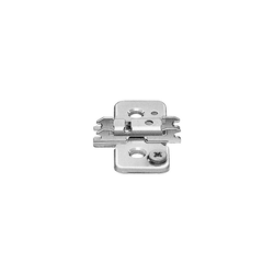 3 mm Plate Height Screw On Cam Adjustable Wing Mounting Plate for CLIP Top Hinges