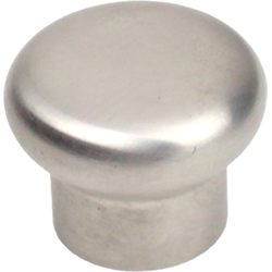 Stainless 1-3/16 Inch Diameter Brushed Stainless Steel Cabinet Knob