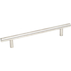 Brushed Stainless Steel Cabinet Pull, 6-5/16" (160mm) Center to Center, 7-7/16" Length, 1/2" Width, 1-3/8" Projection 