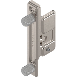 METABOX M/K/H Height Doweled Left Hand Front Fixing Bracket, Nickel