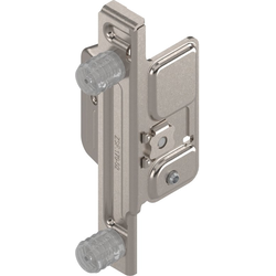 METABOX M/K/H Height Doweled Left Hand Clip-On Front Fixing Bracket, Nickel