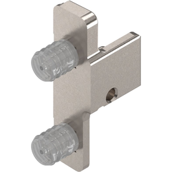 METABOX N Height Doweled Left Hand Front Fixing Bracket, Nickel