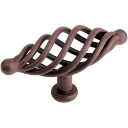 Saxon 3-1/2 Inch Diameter Natural Rust Cabinet Knob