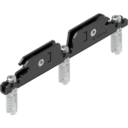 Aventos HKi Front Fixing Bracket for Wooden Doors, Onyx Black