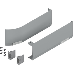 Aventos HF/HL Top Servo-Drive Cover Set with Switches, Light Gray, Set of Left and Right