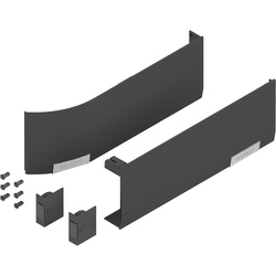 Aventos HF/HL Top Servo-Drive Cover Set with Switches, Dark Gray, Set of Left and Right