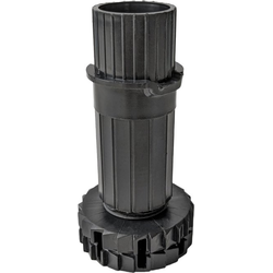 PMI Smile 4-Leg Plastic Cabinet Leveler Set, 5-3/4, 6-3/4 Inch Height Adjustable, Dowel Mount Included, Black