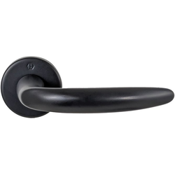 PMI Atlanta Passage Door Handle for 1-3/4 Inch Door Thickness, Set of Left and Right, Matte Black