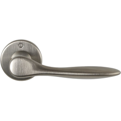 PMI New Orleans Passage Door Handle for 1-3/4 Inch Door Thickness, Set of Left and Right, Satin Nickel with Resista